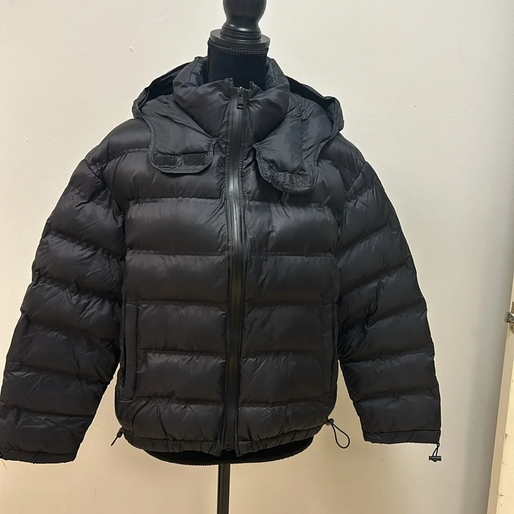 Zara Black Puffer Jacket, Size M - Picture 3 of 11